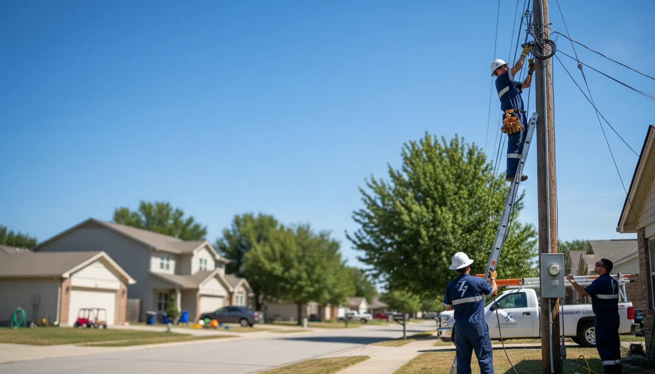Residential electrician providing installation services in Newtown, CT